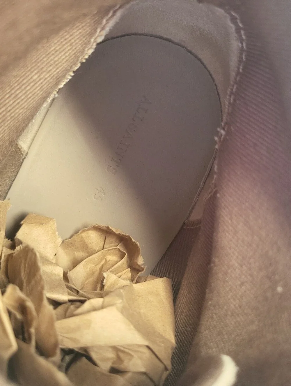 Allsaints Mathis Men's Size 45 Suede Lace-Up Desert Boots in Light Beige